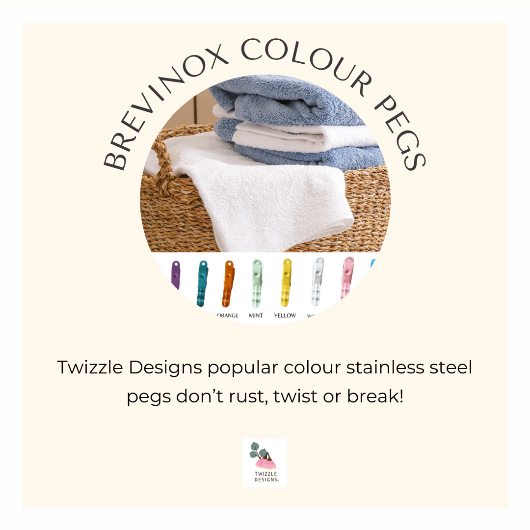 Coloured Brevinox stainless steel pegs - these strong pegs dont rust, twist or break.