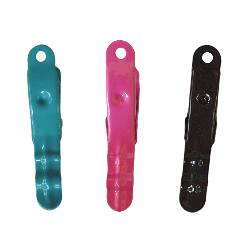 Free 100% cotton peg bag with all full-size Brevinox Stainless Steel peg sets.  Lifetime guarantee. Other colour pegs include Turquoise jade peg, black peg, white peg, pink peg, purple peg, orange peg and yellow peg.