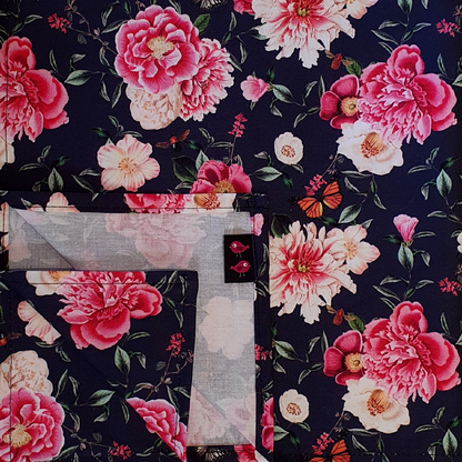 Small size, single sided Furoshiki Wrapping Cloth. Japanese-style gift wrapping. Waste free gift wrapping with this Australian made wrapping cloth. Reusable Gift Wrappiing Cloth for all occasions.