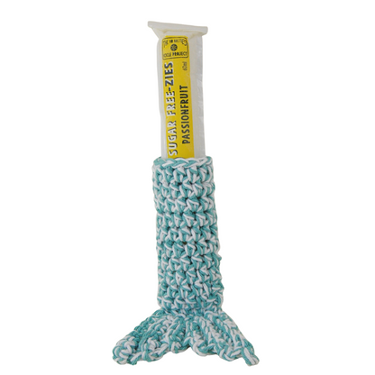 Ice stick covers to keep kids happy - no more cold hands with ice sticks. 2 designs - Sci-Fi Sabres and Mermaid tails. Handcrafted in Queensland from 100% Australian cotton from the Bendigo Mill. Australian designed, made and owned. 