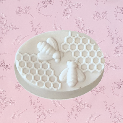 Honey bee soaps are a great gift for her. A bee-autiful small gift for any occasion. Soft honey scented soap in a creamy colour. These honey bee soaps are exclusive to Twizzle Designs.