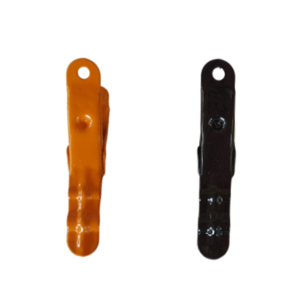 Orange and Black set of Brevinox Stainless Steel pegs in bold colours. Lifetime guarantee. Other colour pegs include Turquoise jade peg, black peg, white peg, pink peg, purple peg, orange peg and yellow peg.
