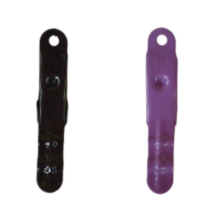 Black and Purple set of Brevinox Stainless Steel pegs in bold colours. Lifetime guarantee. Other colour pegs include Turquoise jade peg, black peg, white peg, pink peg, purple peg, orange peg and yellow peg.